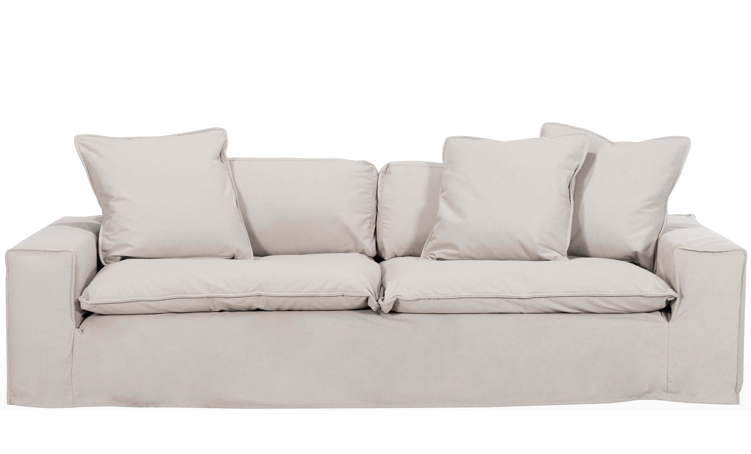 DOVER Grand Deluxe 4-seters sofa Linnebeige