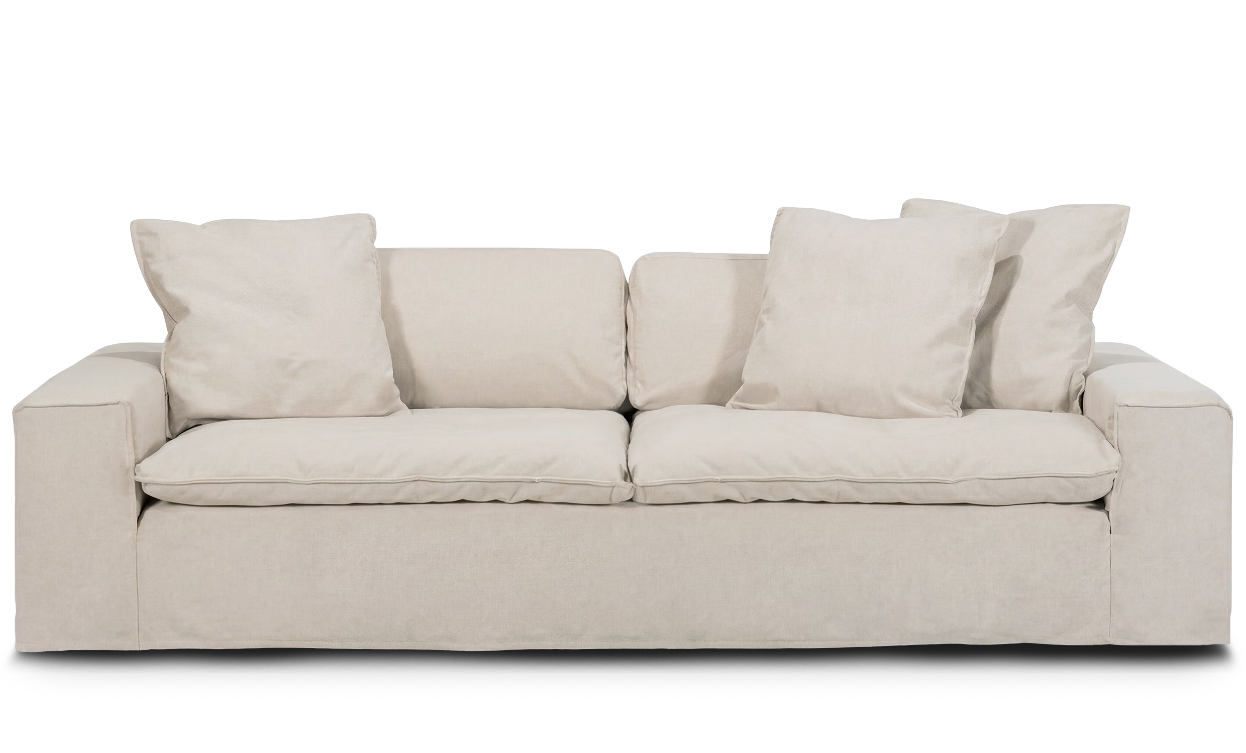 DOVER Grand Deluxe 4-seters sofa Linnebeige