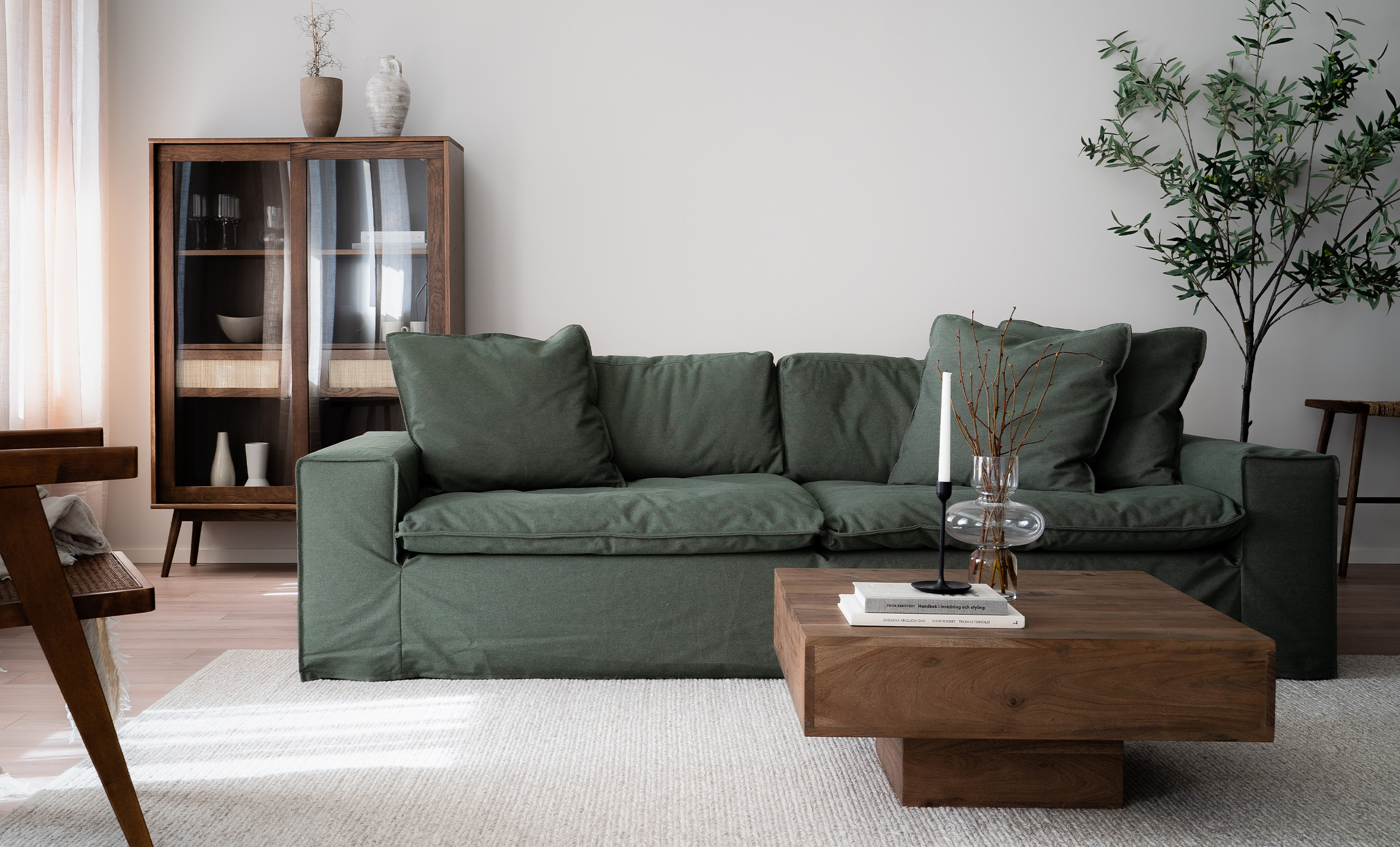 DOVER Grand Deluxe 4-seters sofa Grnn