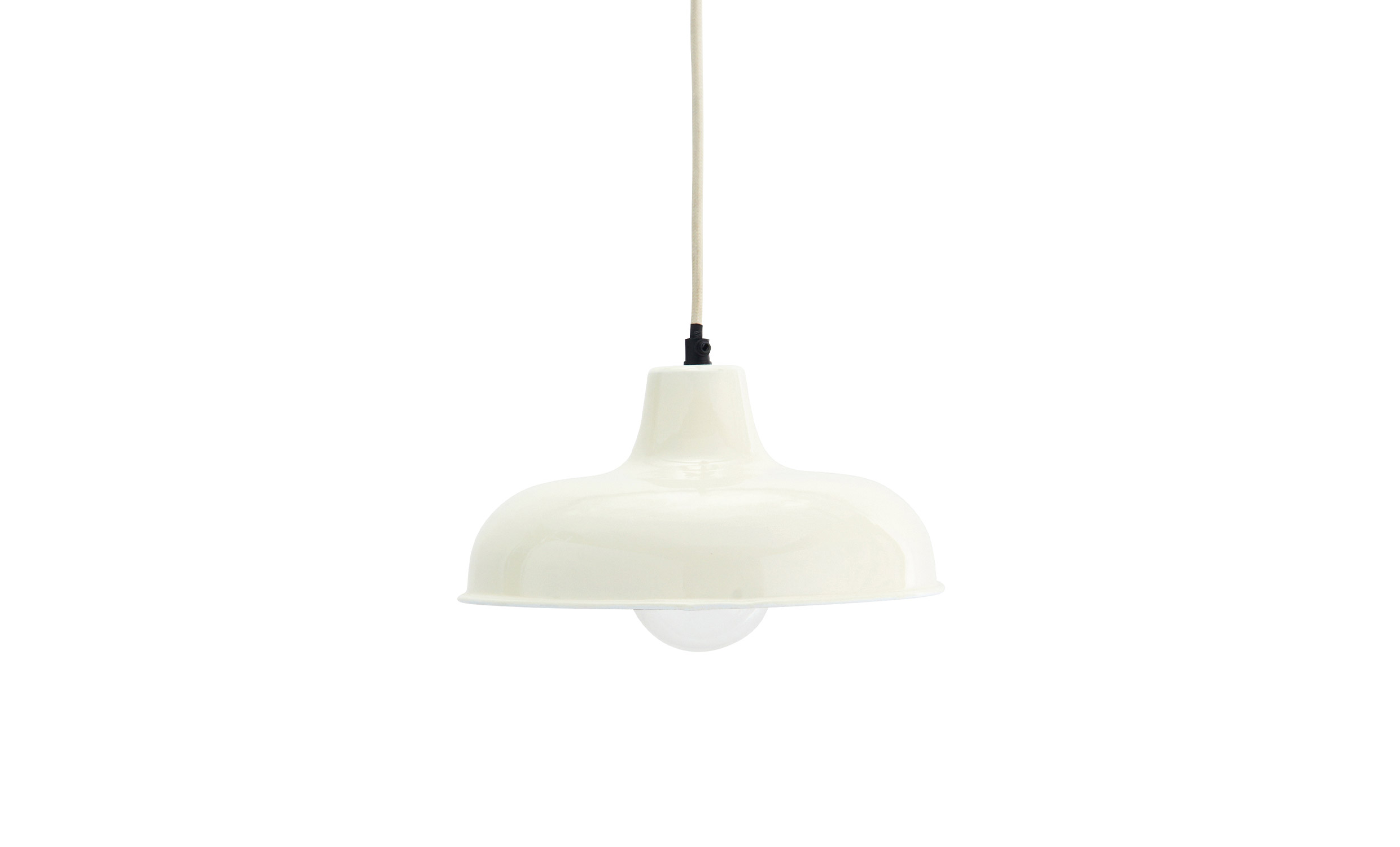 ENAMEL Taklampe Hvit