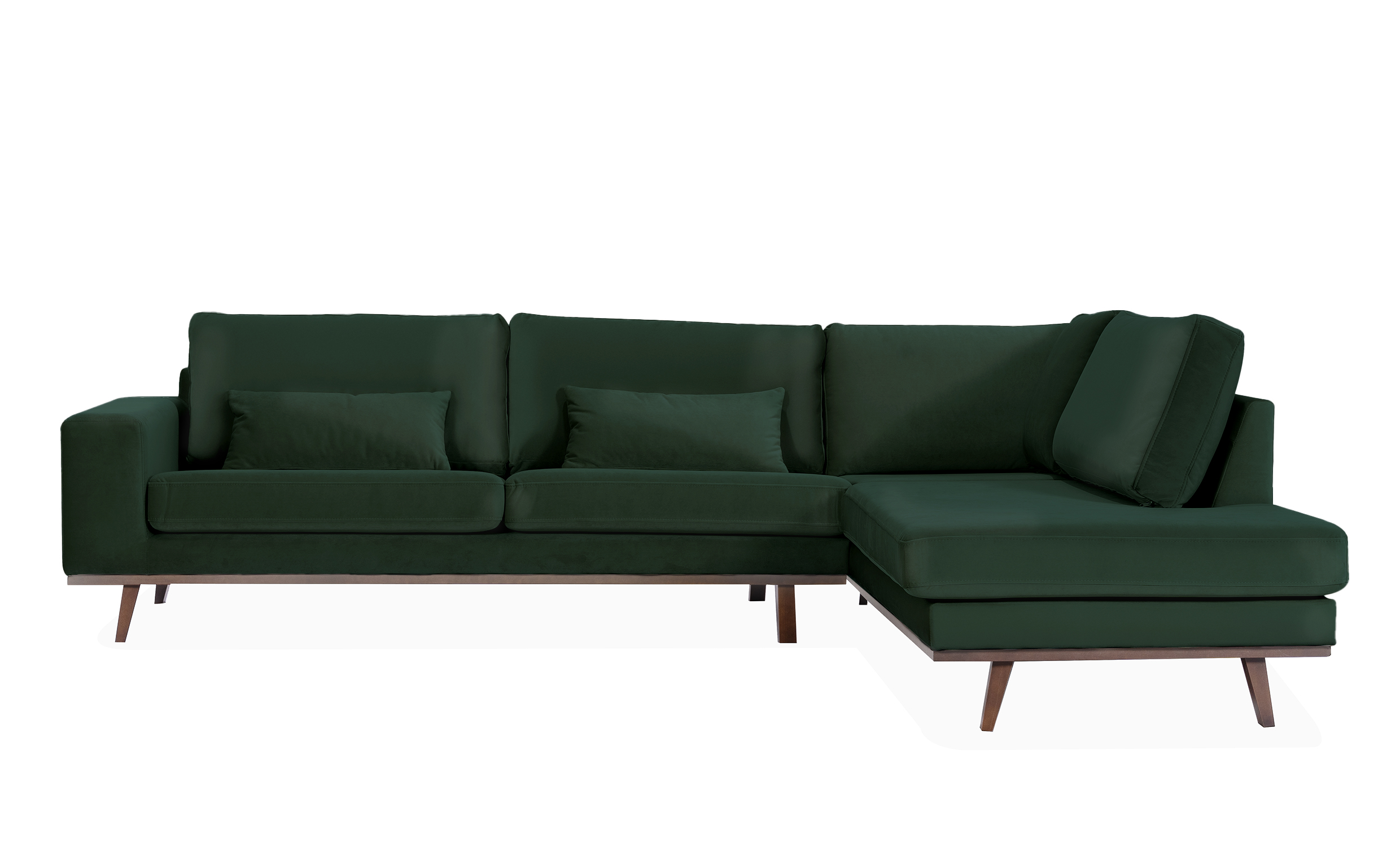 STOCKHOLM L-sofa Hyre Velvet Edition Grnn