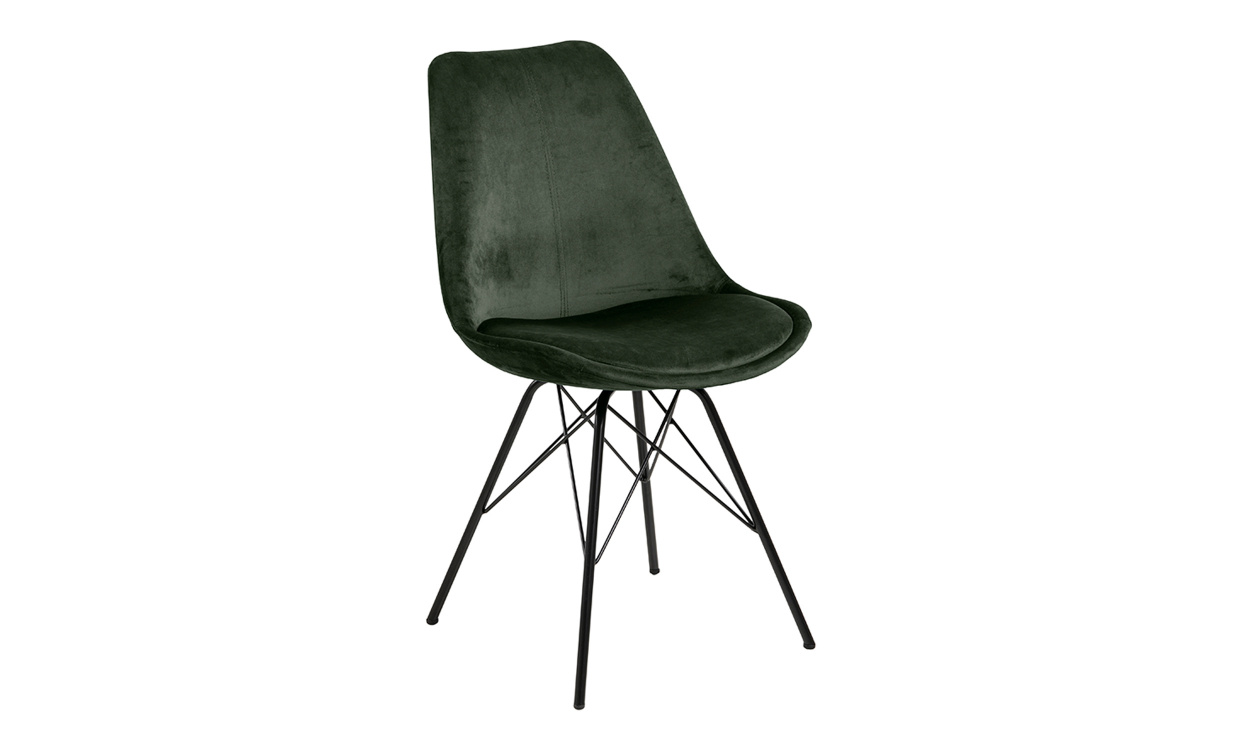 BARBARA Stol Naturgrnn Flyel i gruppen Spiseplass / Sittembler / Stoler hos Sofas & more (0000082043)