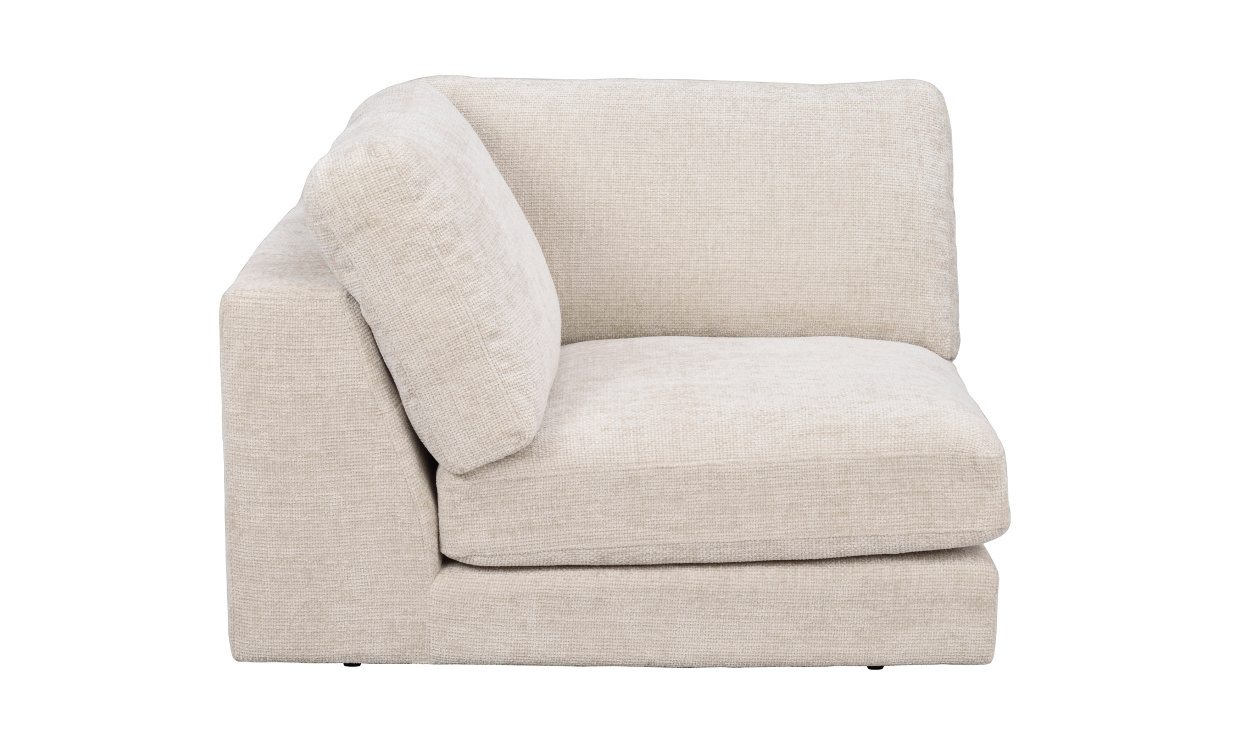 DUNCAN Hjørnedel Lys grå i gruppen Stue / Sofaer / Modulsofaer hos Sofas & more (122024)