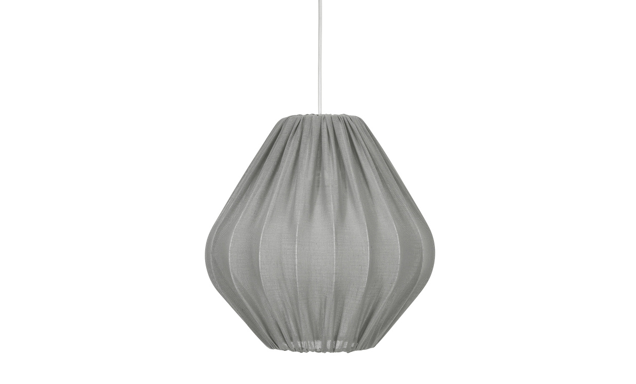 MALOU Takskjerm Sheer Grey 40 cm i gruppen Belysning / Tilbehr / Lampeskjermer hos Sofas & more (2040-793)