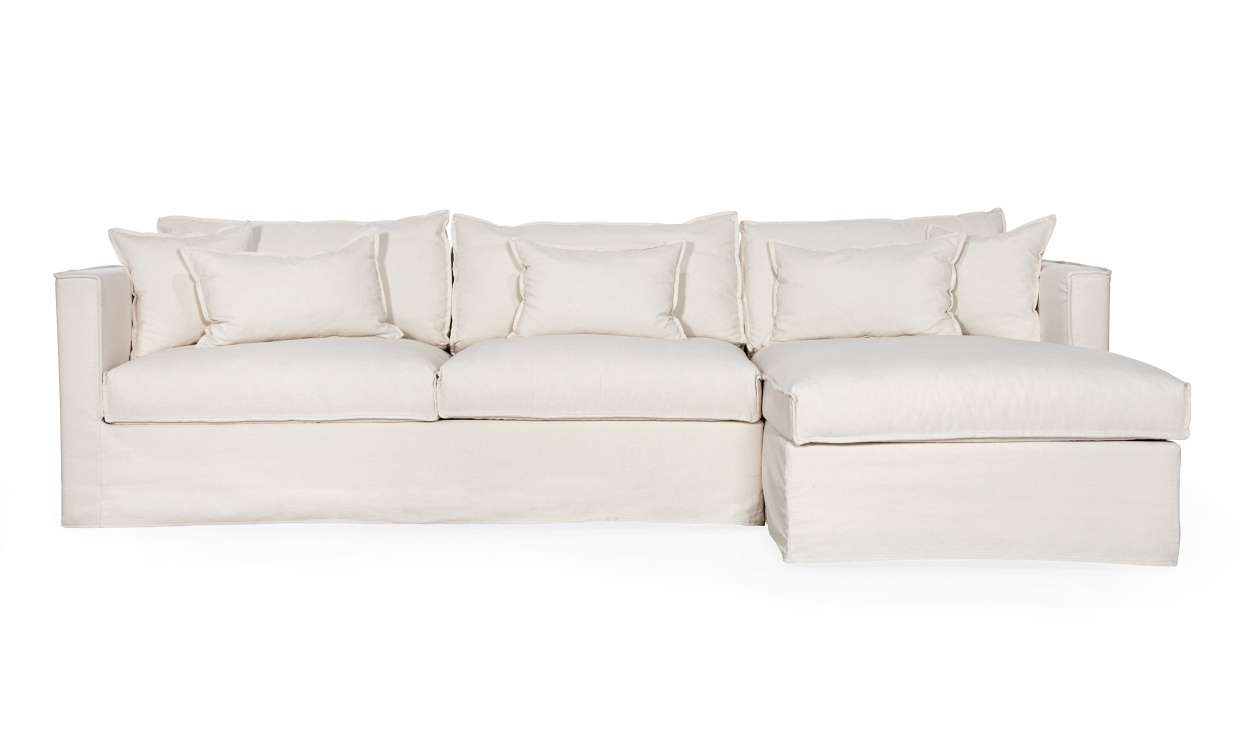 MILFORD Sovesofa Divan Right Beige i gruppen Stue / Sofaer / Sovesofaer hos Sofas & more (2632-CORN-RHF-067-5D)