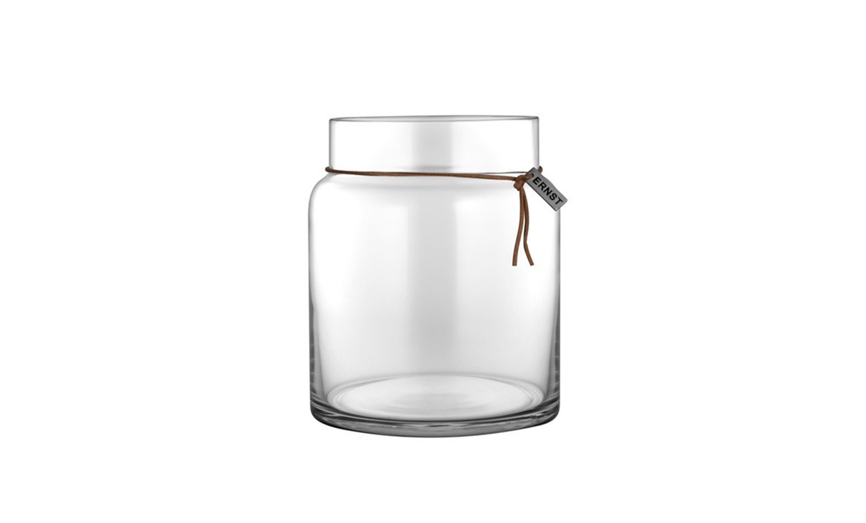 GLASSVASE Rett 18cm Klar i gruppen Dekorasjon / Vaser og Potter hos Sofas & more (364420)