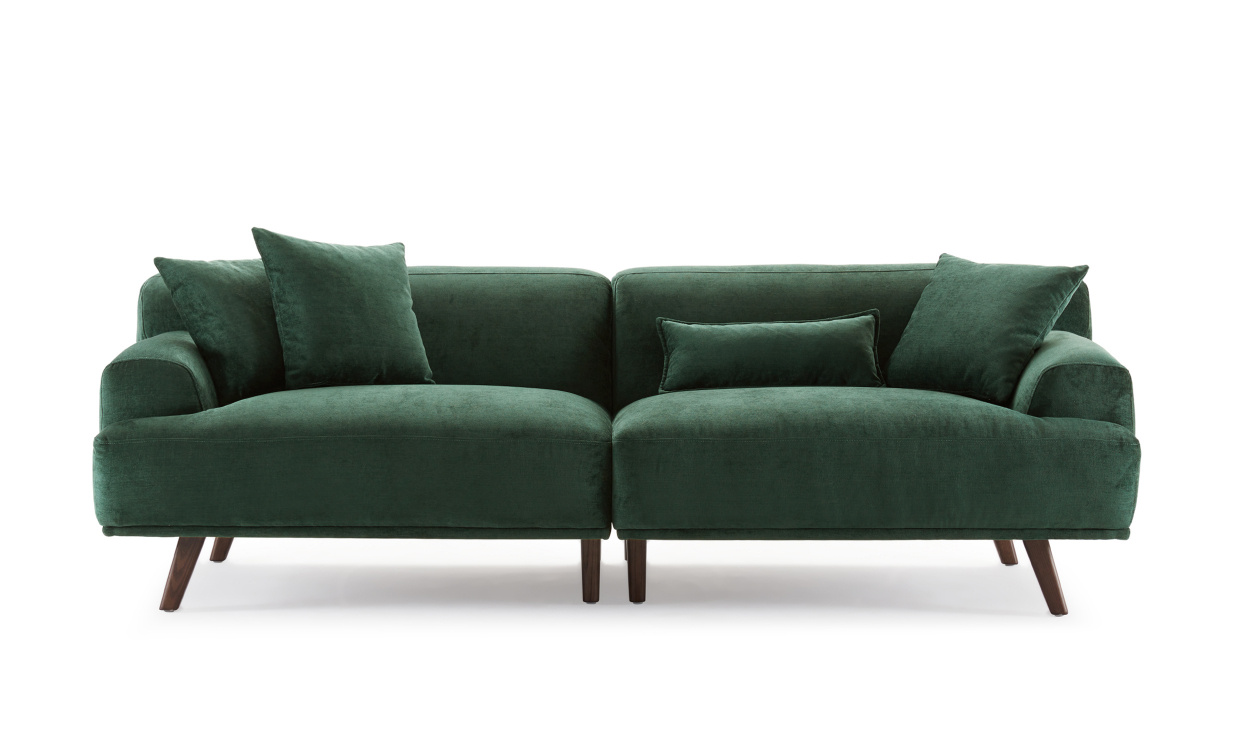 TYLSAND 3-seter Velvet Green i gruppen Stue / Sofaer / 3-seters sofaer hos Sofas & more (527-TYL-FM114)