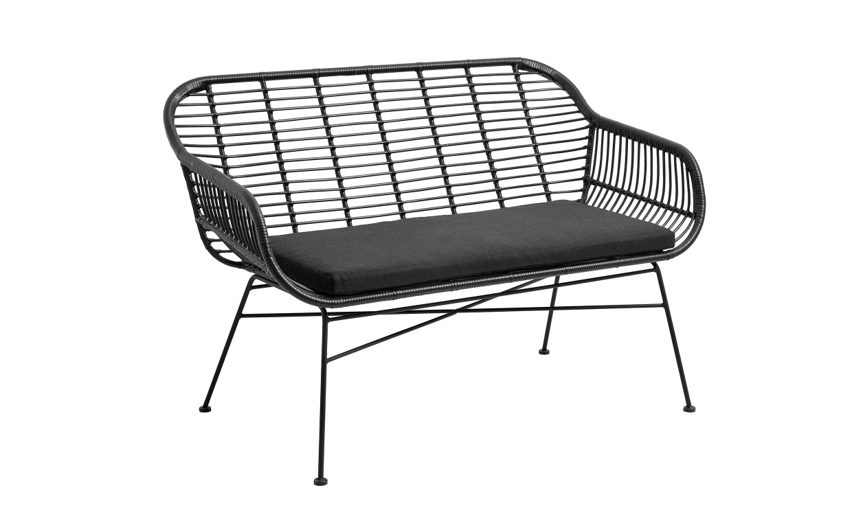 GARDEN Sofa Svart i gruppen Utembler / Sittembler / Sofaer hos Sofas & more (8597)