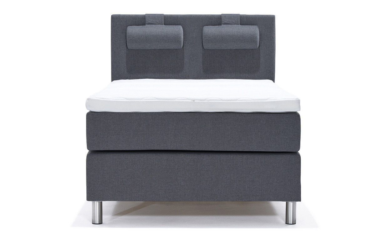 ÄNGSVIK 140 Sengepakke Mørk grå i gruppen Soverom / Senger / Senger 140 hos Sofas & more (ANG-PLAIN140MGPKT)