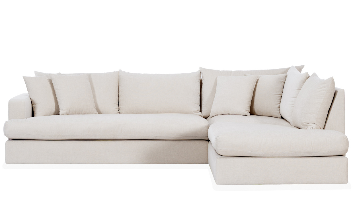 BOLNUEVO L-sofa Hyre Hel Pute Offwhite i gruppen Stue / Sofaer / Hjrnesofaer hos Sofas & more (BOL-3A-1SCU-CON1)