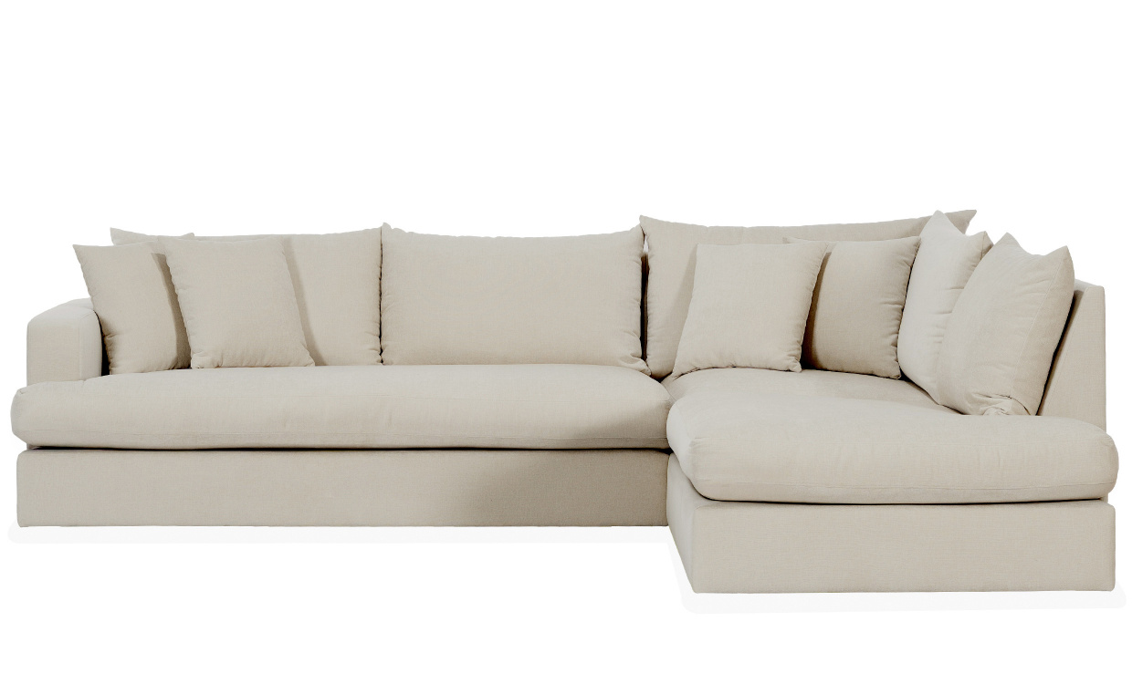 BOLNUEVO L-sofa Hyre Hel Pute Beige i gruppen Stue / Sofaer / Hjrnesofaer hos Sofas & more (BOL-3A-1SCU-CON2)