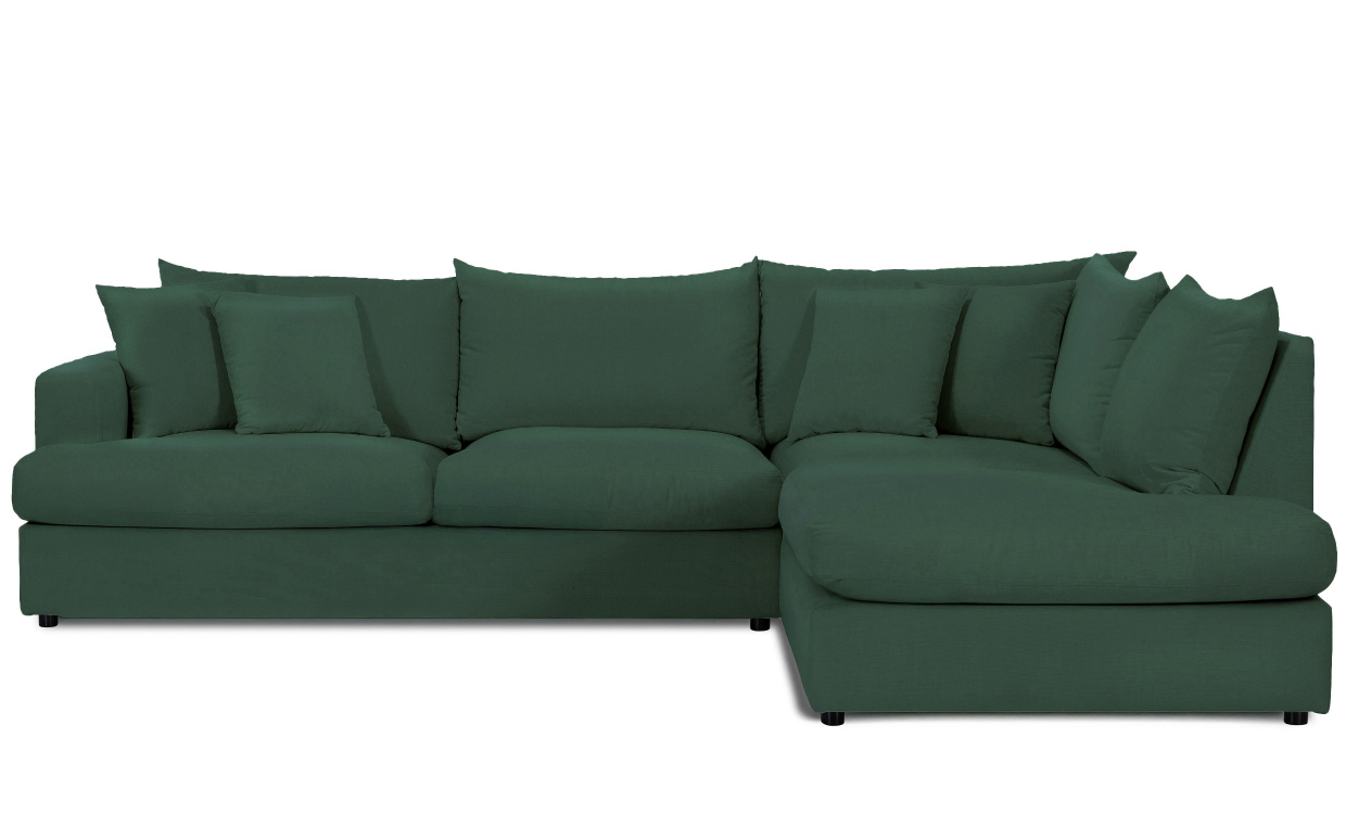 BOLNUEVO L-sofa Hyre Grnn i gruppen Stue / Sofaer / Hjrnesofaer hos Sofas & more (BOL-3A-CON10)