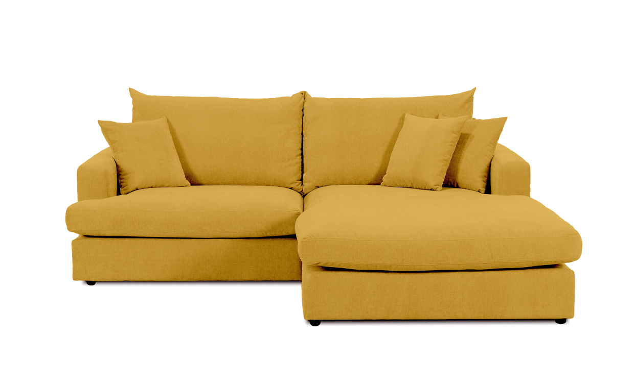 BOLNUEVO Divansofa H�yre Sennepsgul i gruppen Stue / Sofaer / Divansofaer hos Sofas & more (BOL-3D-CON16)