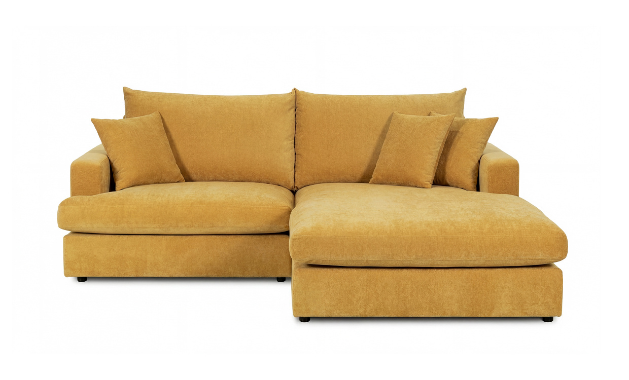 BOLNUEVO Divansofa H�yre Sennepsgul i gruppen Stue / Sofaer / Divansofaer hos Sofas & more (BOL-3D-CON16)