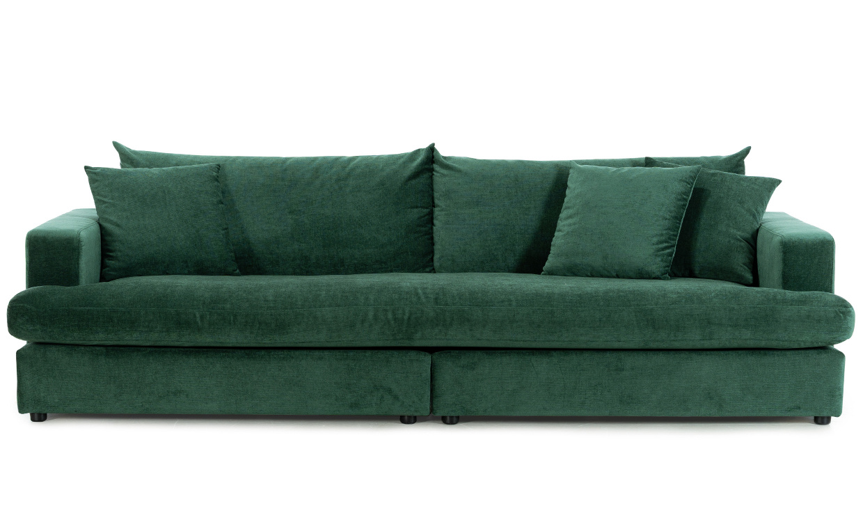 BOLNUEVO 4-seters sofa Hel Pute Grnn i gruppen Stue / Sofaer / 4-seters sofaer hos Sofas & more (BOL-4S-1SCU-CON10)