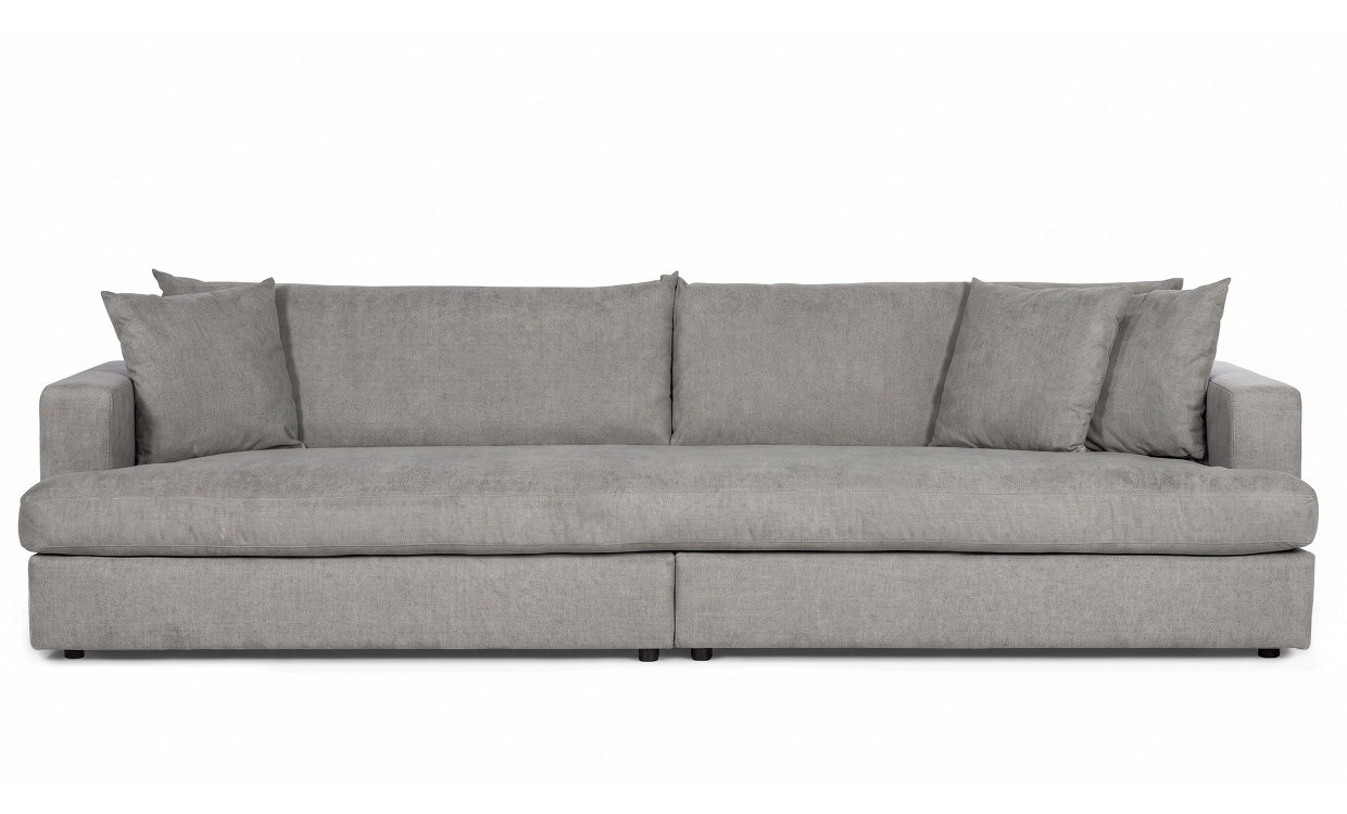 BOLNUEVO 4-seters sofa Hel Pute Grå i gruppen Stue / Sofaer / 4-seters sofaer hos Sofas & more (BOL-4S-1SCU-CON6)