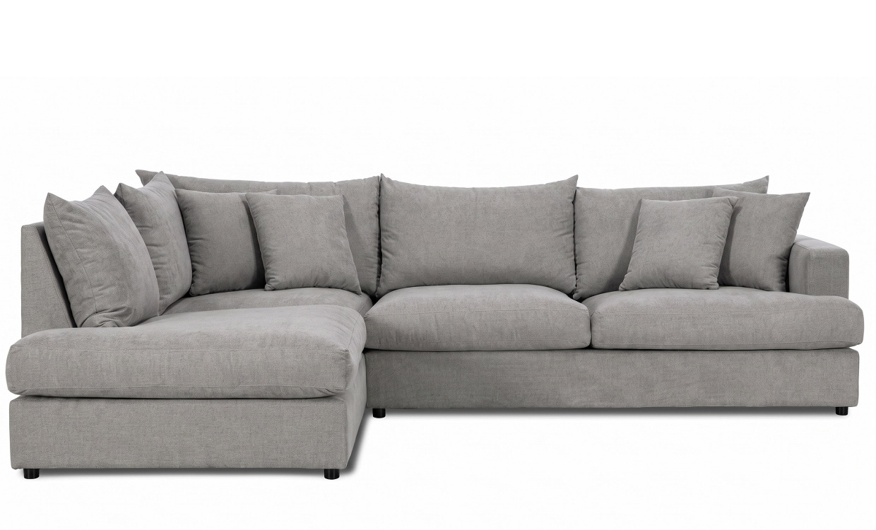 BOLNUEVO L-sofa Venstre Grå i gruppen Stue / Sofaer / Hjørnesofaer hos Sofas & more (BOL-A3-CON6)