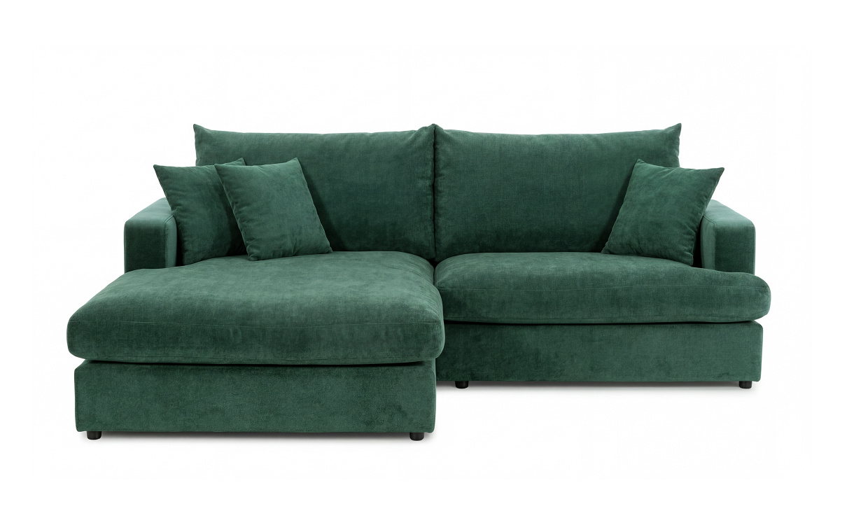 BOLNUEVO Divansofa Venstre Gr�nn i gruppen Stue / Sofaer / Divansofaer hos Sofas & more (BOL-D3-CON10)