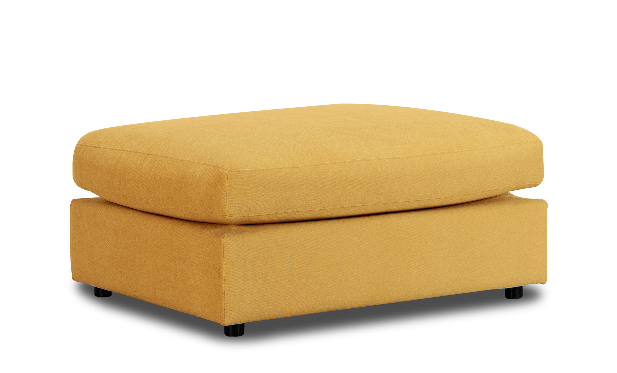 BOLNUEVO Fotskammel Sennepsgul i gruppen Stue / Sofaer / Fotskamler hos Sofas & more (BOL-FS-CON16)