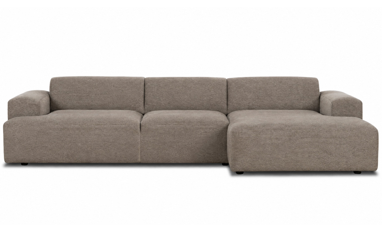 CASTILLA Divansofa Large Høyre Muldvarp i gruppen Stue / Sofaer / Divansofaer hos Sofas & more (CAS-3D-LARGE-MU)