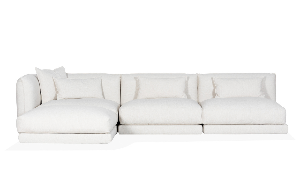 BROKLYN Modulsofa Divan Left Offwhite i gruppen Stue / Sofaer / Modulsofaer hos Sofas & more (COR-L-1-MITT-2-WH)