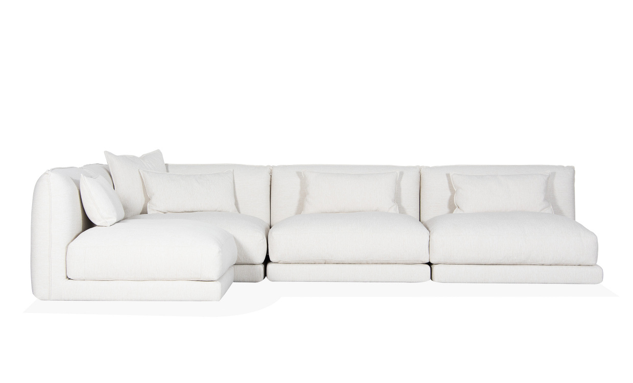 BROKLYN Modulsofa Medium Venstre Offwhite i gruppen Stue / Sofaer / Modulsofaer hos Sofas & more (COR-L-1-MITT-3-WH)