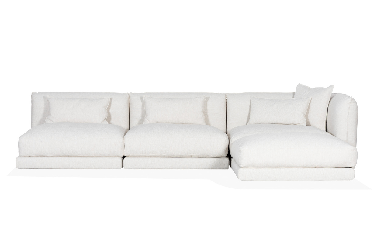 BROKLYN Modulsofa Divan Right Offwhite i gruppen Stue / Sofaer / Modulsofaer hos Sofas & more (COR-R-1-MITT-2-WH)