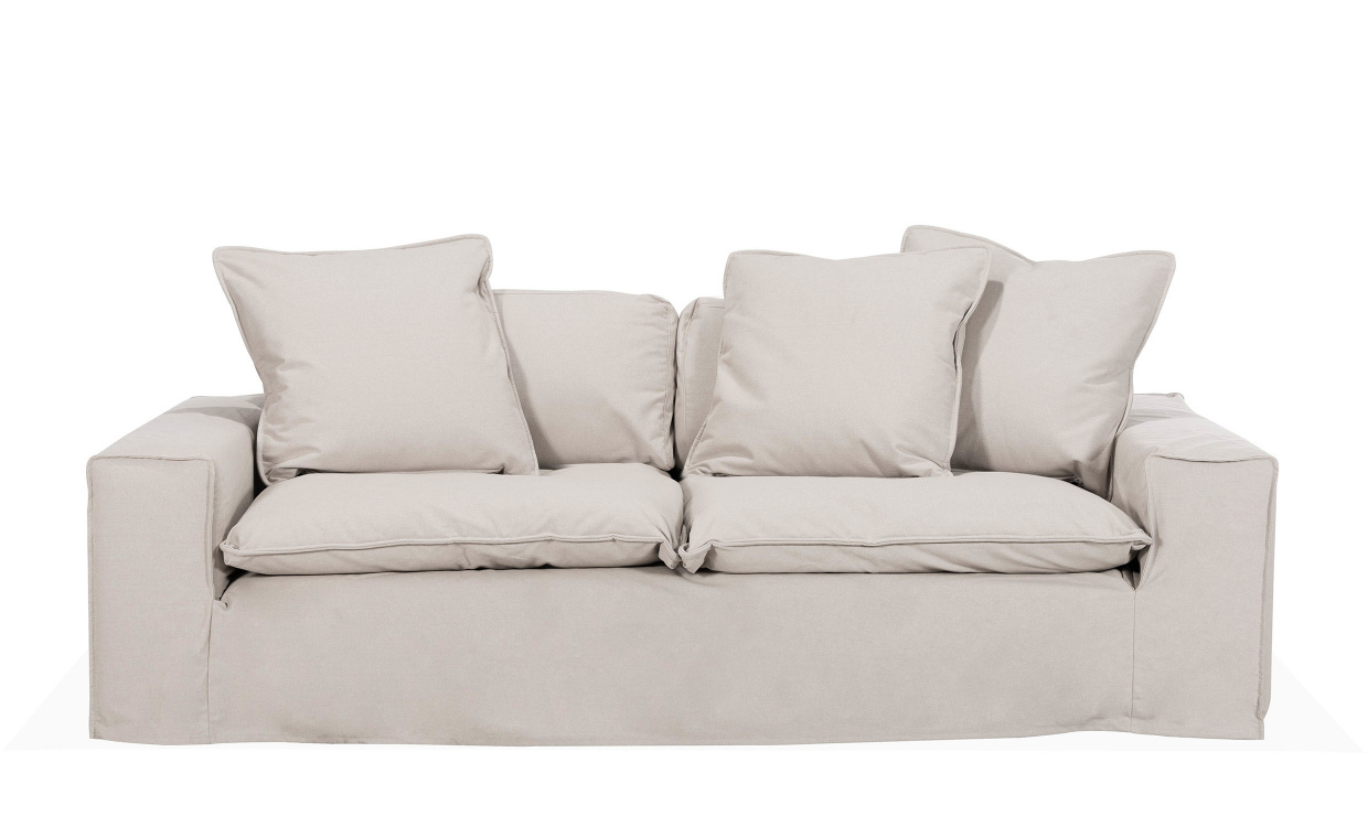 DOVER Grand Deluxe 3-seters sofa Linbeige i gruppen Stue / Sofaer / 3-seters sofaer hos Sofas & more (DO3SBR002)