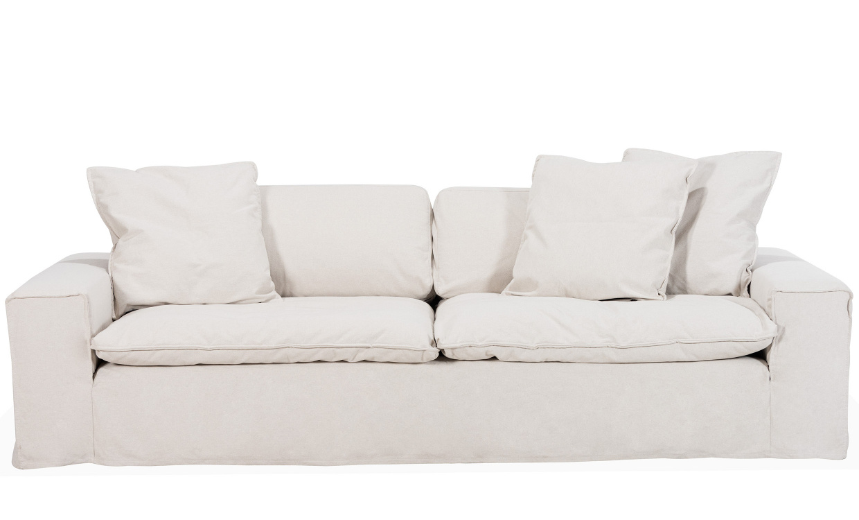 DOVER Grand Deluxe 4-seters sofa Sandbeige i gruppen Stue / Sofaer / 4-seters sofaer hos Sofas & more (DO4SBR001)