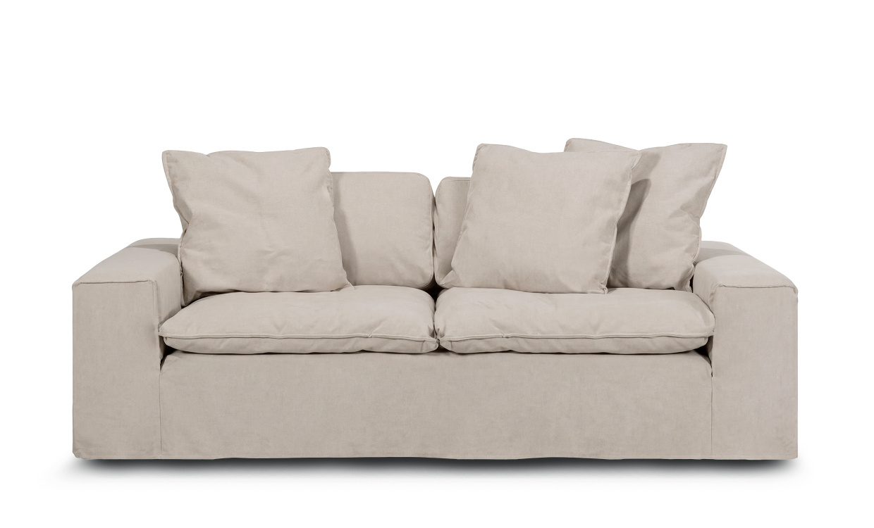 DOVER Grand Deluxe 3-seters sofa Linbeige i gruppen Stue / Sofaer / 3-seters sofaer hos Sofas & more (DOV3SLB)