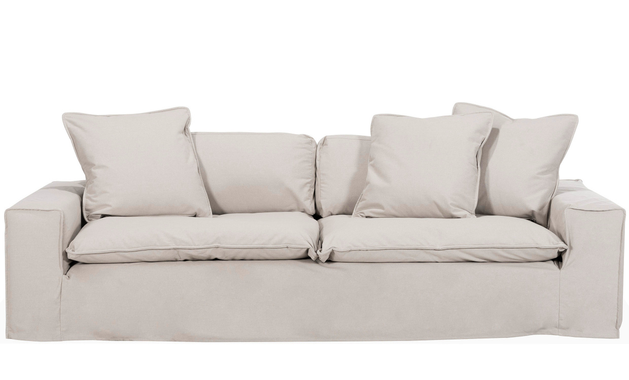 DOVER Grand Deluxe 4-seters sofa Linnebeige i gruppen Stue / Sofaer / 4-seters sofaer hos Sofas & more (DOV4SLB)
