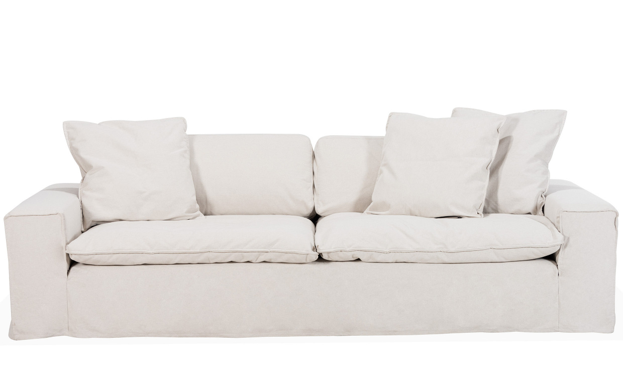 DOVER Grand Deluxe 4-seters sofa Sandbeige i gruppen Stue / Sofaer / 4-seters sofaer hos Sofas & more (DOV4SSB)