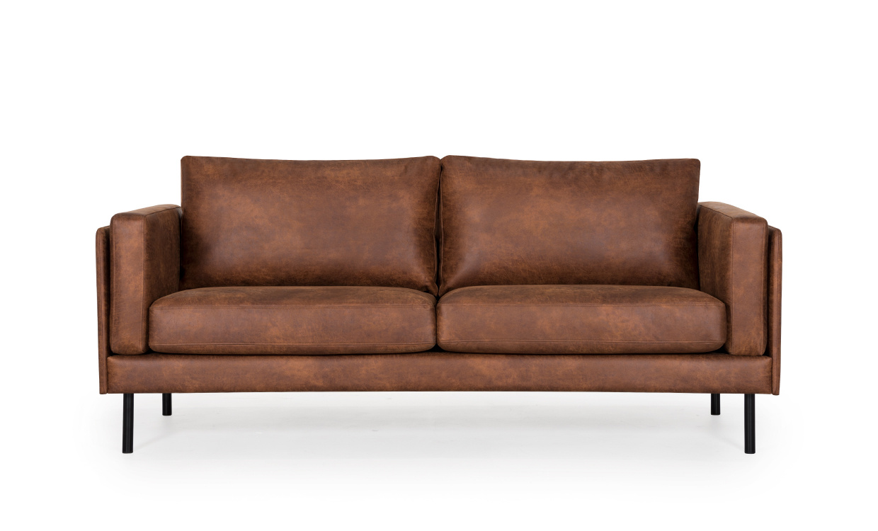 EKSUND 2,5-seter Cognac i gruppen Stue / Sofaer / Skinnsofaer hos Sofas & more (EK2SES05)