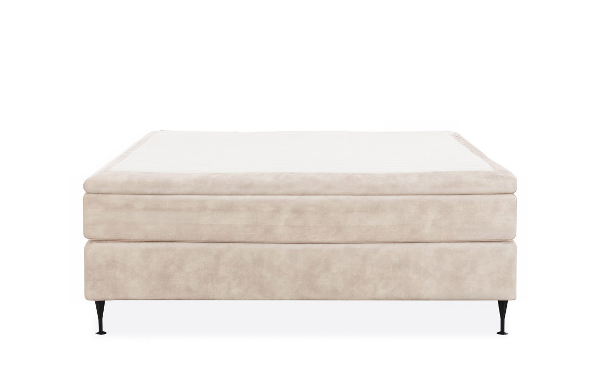 ELIE Kontinentalseng 180 Fløyel Beige i gruppen Soverom / Senger / Senger 180 hos Sofas & more (ELIE-BED180-BE)