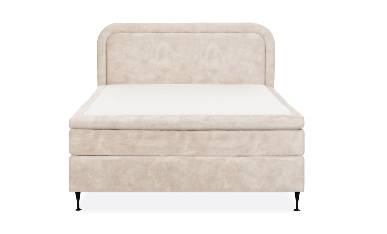 ELIE Sengepakke 140 Fløyel Beige i gruppen Soverom / Senger / Sengepakke hos Sofas & more (ELIE-SPKT140-BE)