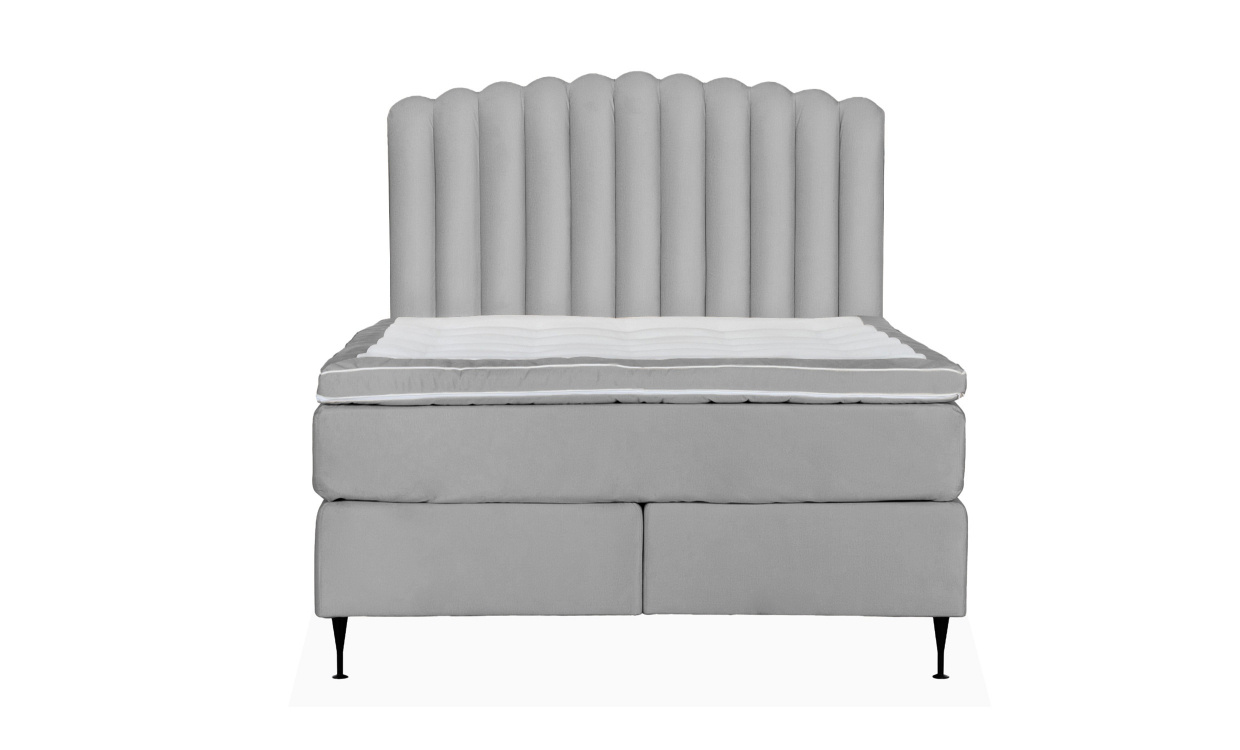 OPERA/PRIMO HIGH 140 Sengesett Velvet Lysegr i gruppen Soverom / Senger / Senger 140 hos Sofas & more (KMP04075PRHISG140M84)