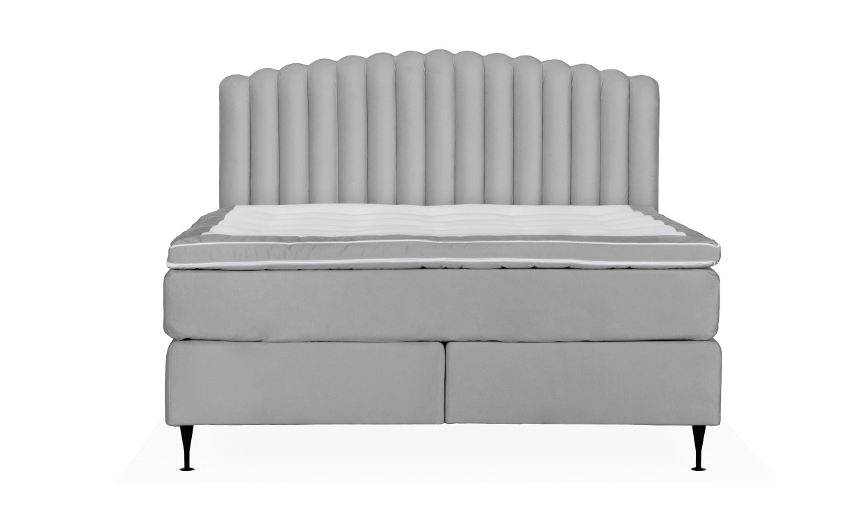 OPERA/PRIMO HIGH 180 Sengesett Velvet Lysegr i gruppen Soverom / Senger / Senger 180 hos Sofas & more (KMP04078PRHISG180M84)