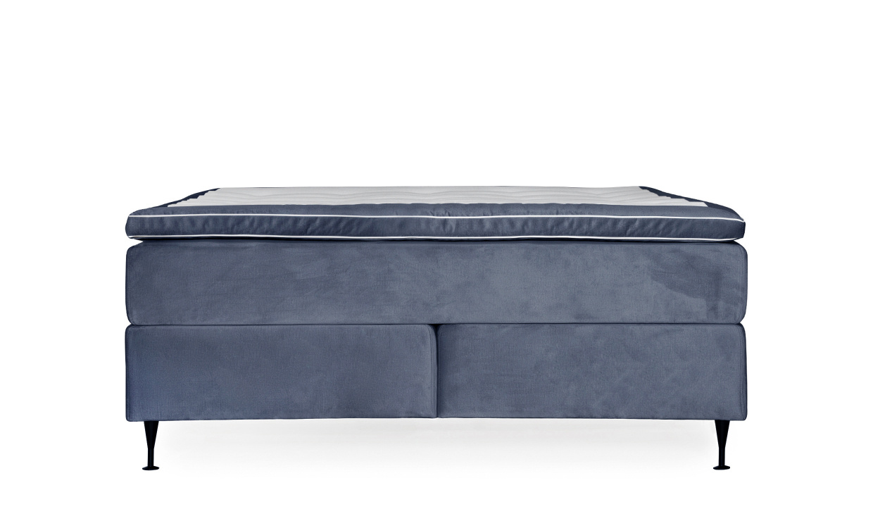 OPERA 140 Kontinentalseng Fløyel Blå i gruppen Soverom / Senger / Senger 140 hos Sofas & more (KMP04081)
