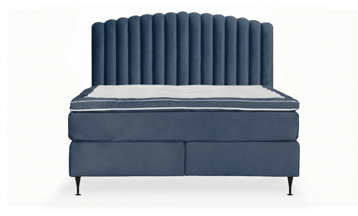 OPERA/PRIMO HIGH 180 Sengesett Velvet Bl� i gruppen Soverom / Senger / Sengepakke hos Sofas & more (KMP04083PRHISG180M77)