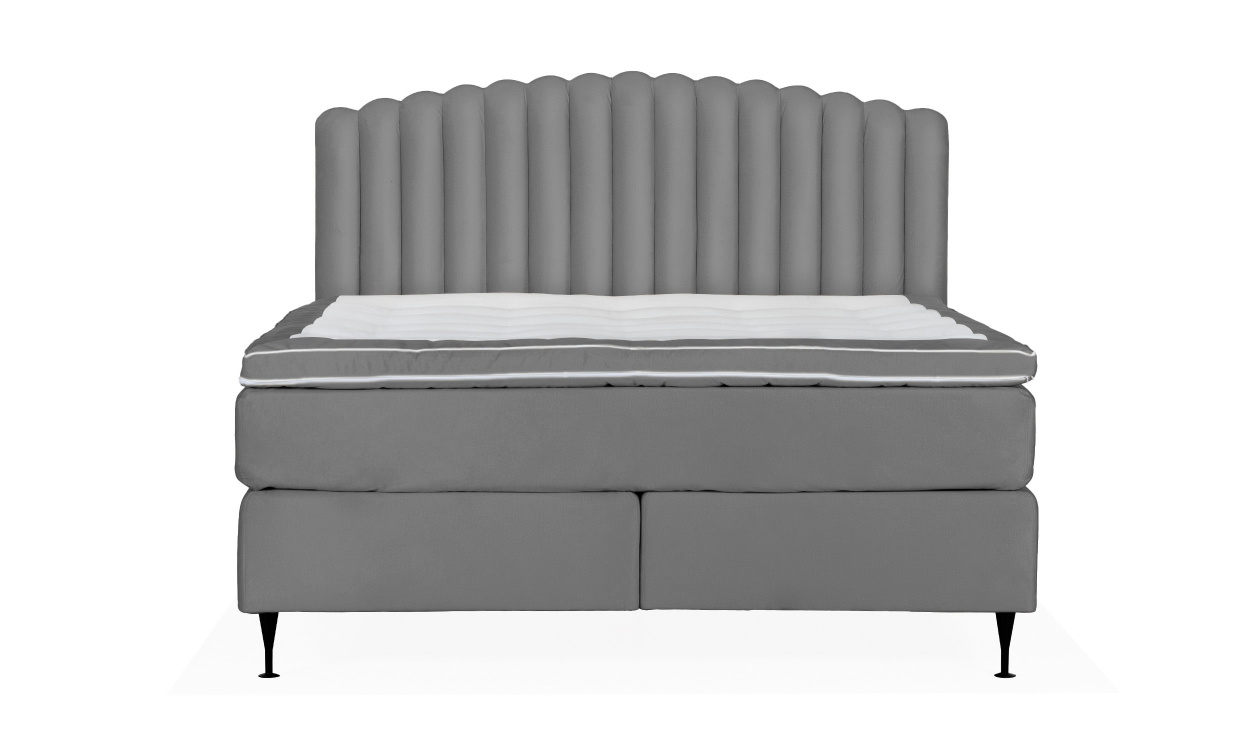 OPERA/PRIMO HIGH 180 Sengesett Velvet Mrkegr i gruppen Soverom / Senger / Senger 180 hos Sofas & more (KMP04088PRHISG180M92)