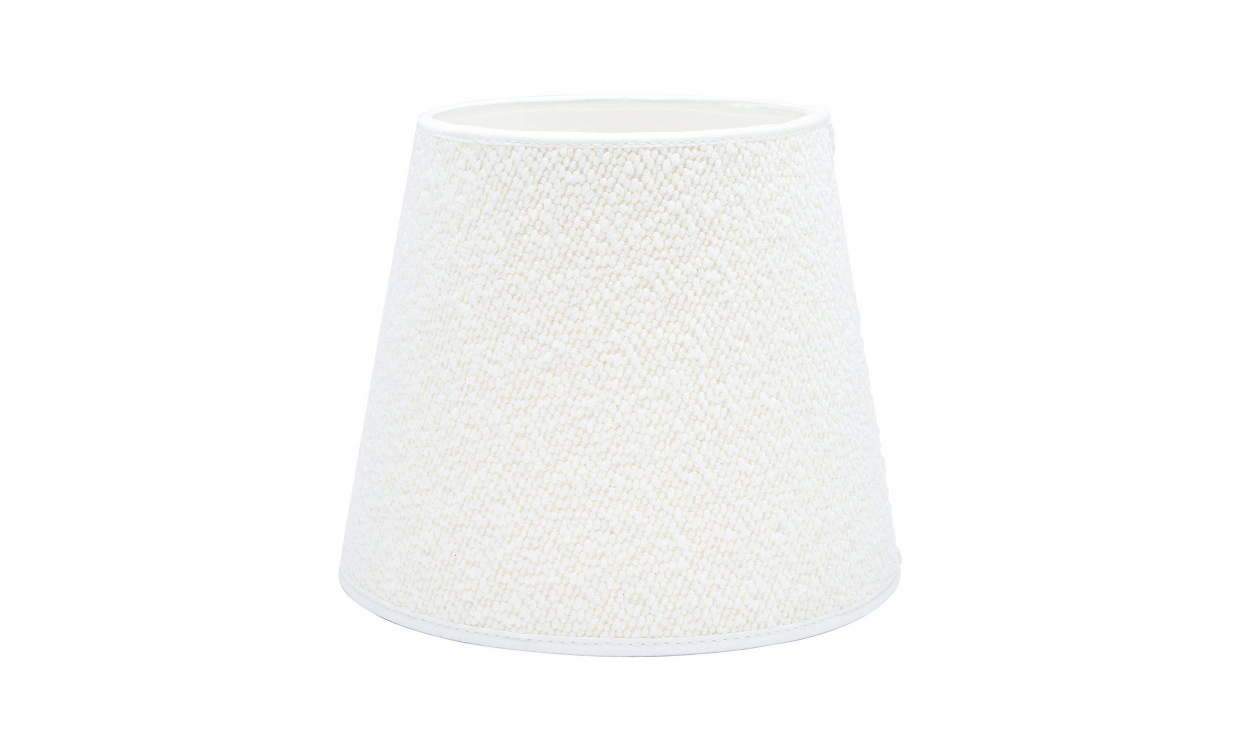 MIA Bouclette Lampeskjerm 20 cm Hvit i gruppen Belysning / Tilbehør / Lampeskjermer hos Sofas & more (ML02-4710)