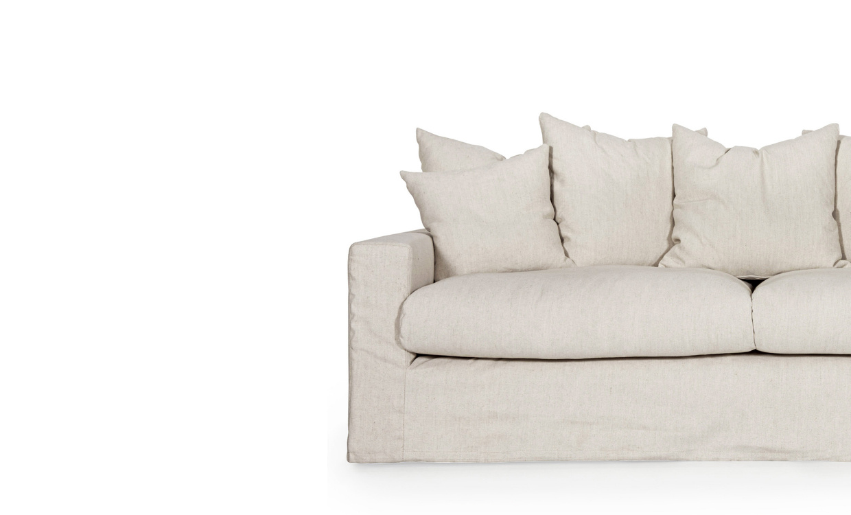 TREKK Monaco Premium 3-seters sofa Beige i gruppen Stue / Klr hos Sofas & more (MO3SBE-COVER)