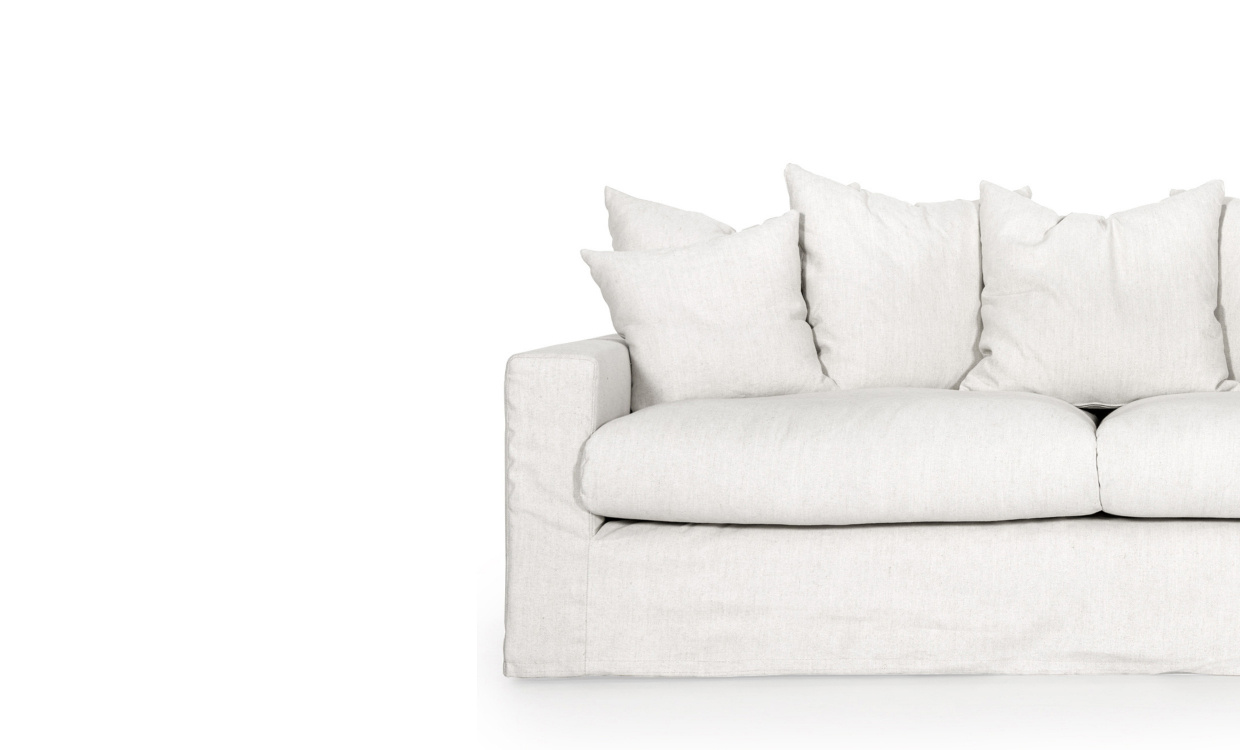 TREKK Monaco Premium 3-seters sofa Hvit i gruppen Stue / Klr hos Sofas & more (MO3SVI-COVER)