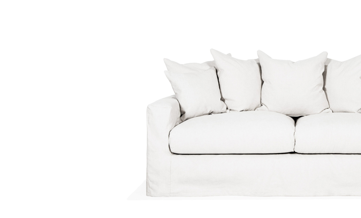 TREKK Monaco 2-seters sofa Hvit i gruppen Stue / Klr hos Sofas & more (MON-2SVI-COVER)