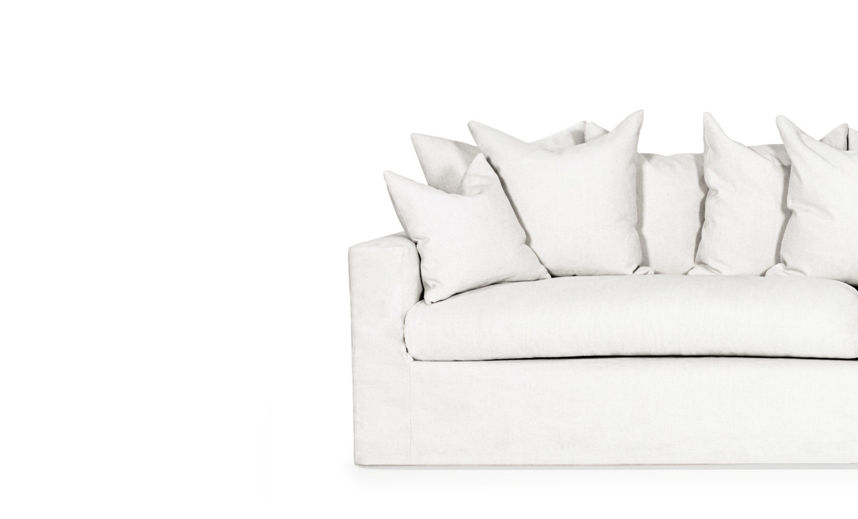 TREKK Monaco 4-seters sofa Hvit i gruppen Stue / Klr hos Sofas & more (MON-4SVI-COVER)