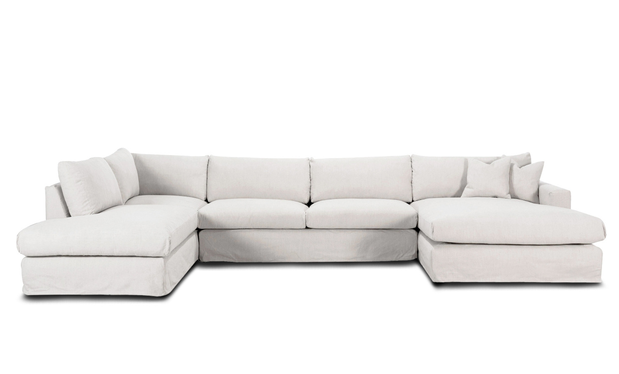 MAXIME U-sofa Venstre Hvit i gruppen Stue / Sofaer / U-sofaer hos Sofas & more (MXA3DVI)