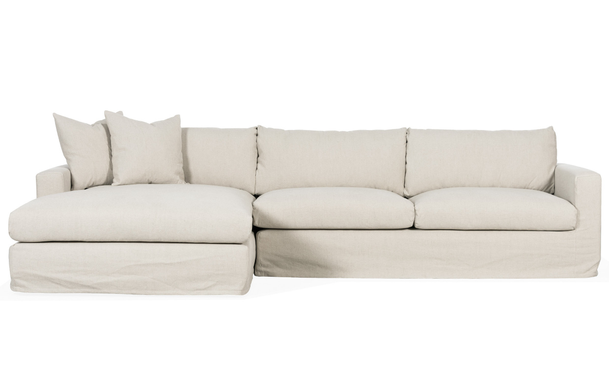 MAXIME Sofa Venstre Beige i gruppen Stue / Sofaer / Divansofaer hos Sofas & more (MXD3SBE)