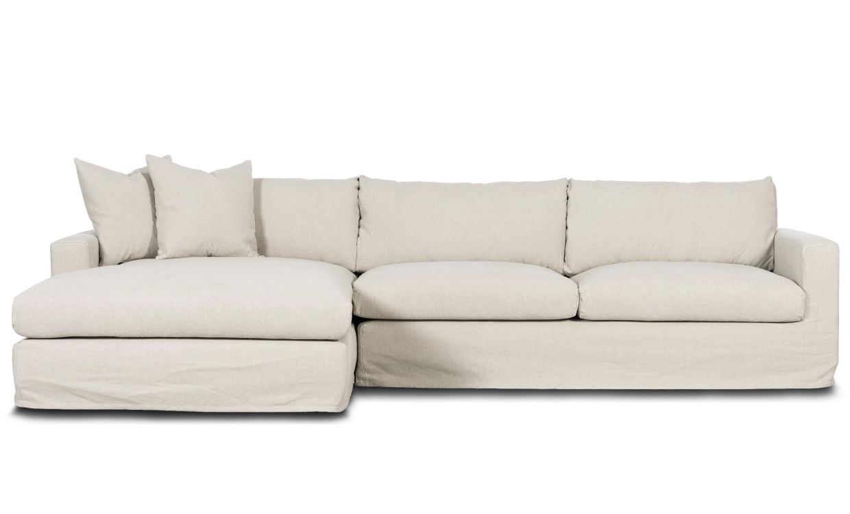 MAXIME Sofa Venstre Beige i gruppen Stue / Sofaer / Divansofaer hos Sofas & more (MXD3SBE)