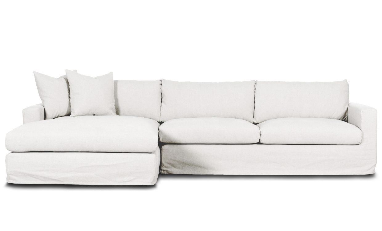 MAXIME Sofa venstre Hvit i gruppen Stue / Sofaer / Divansofaer hos Sofas & more (MXD3SVI)