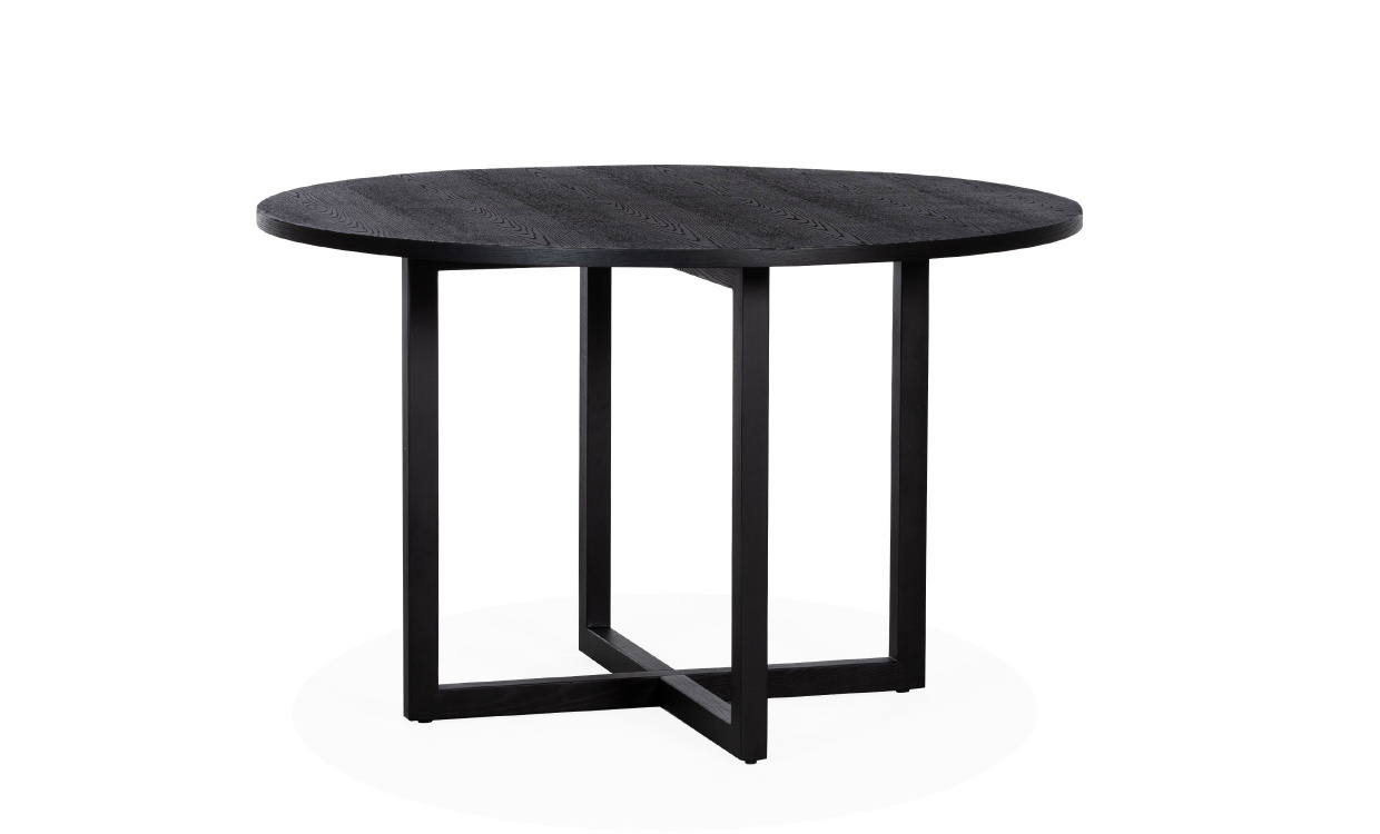 SELINE Spisebord Sort i gruppen Spiseplass / Bord / Spisebord / Rundt spisebordet hos Sofas & more (OL-2086DT-A-BLACK)
